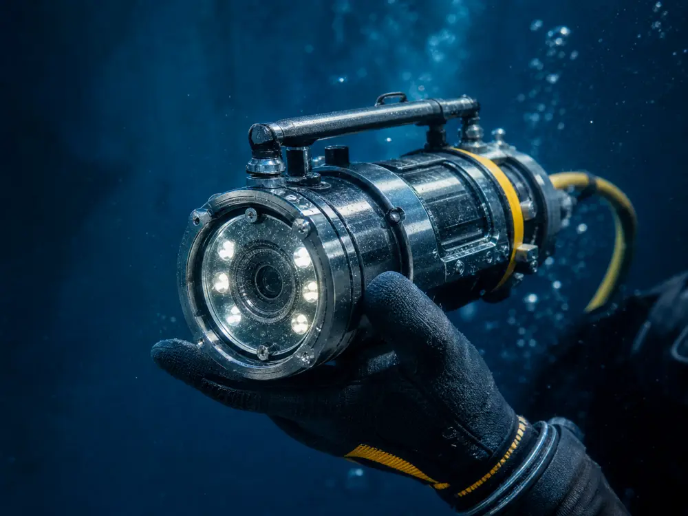 Cámara de video submarina profesional para inspección